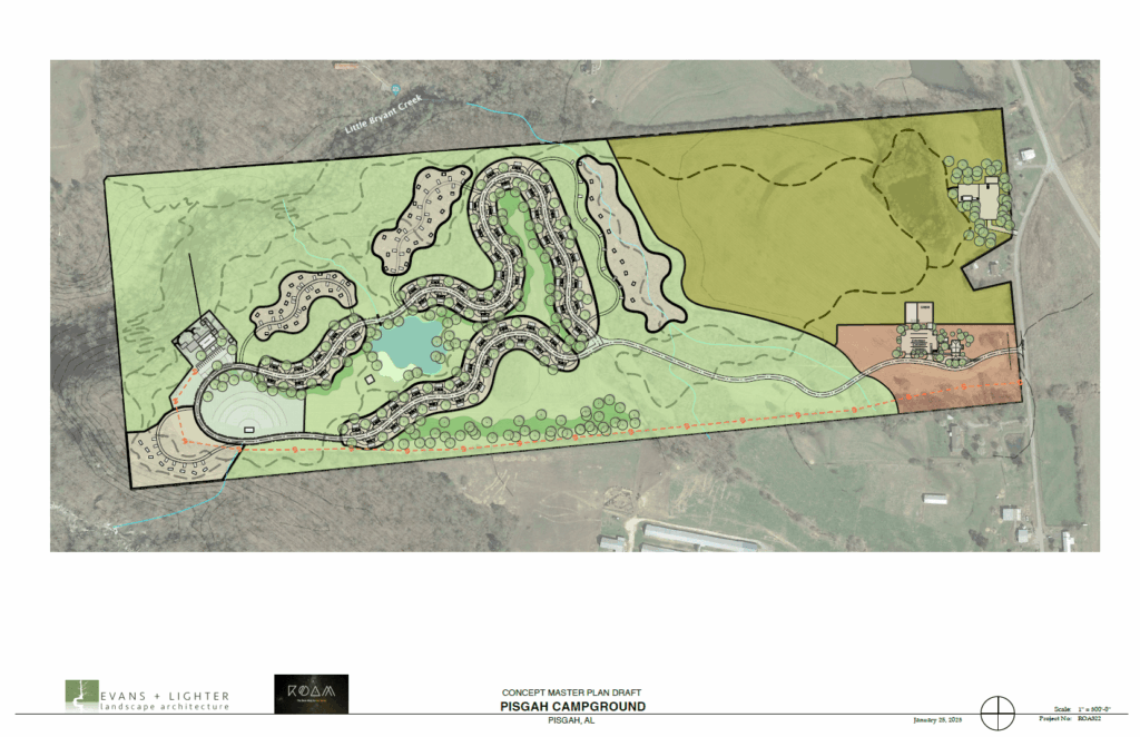 Pisgah Falls Campground Development